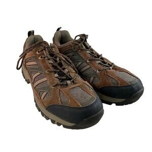Khombu Hiking Boots M3004 Leather Man Made Brown Men’s Size 10 Preowned